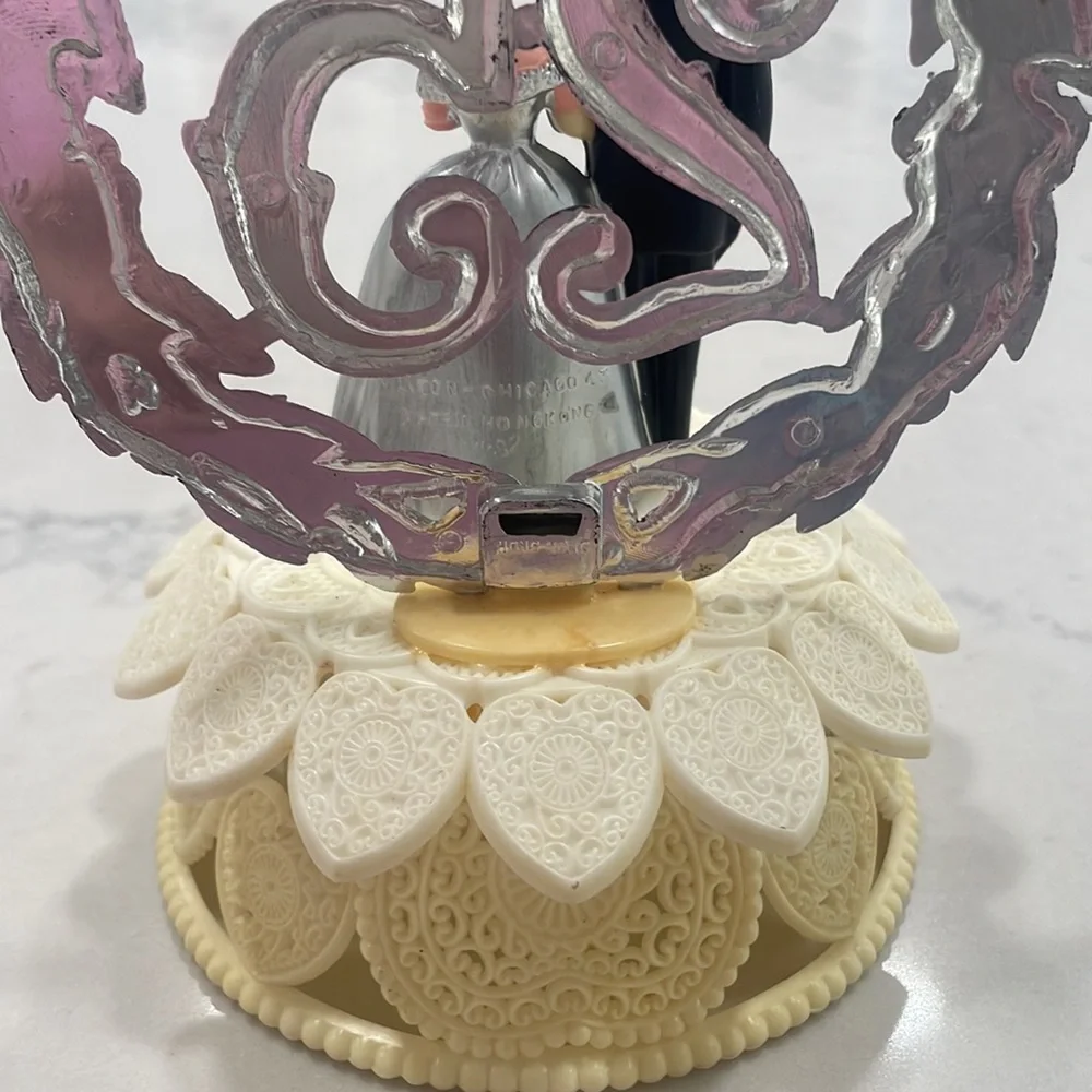 Vintage 25th anniversary cake topper